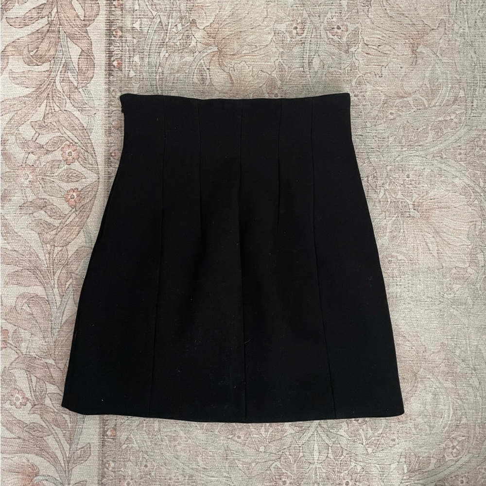 & Other Stories Black Mini Skirt